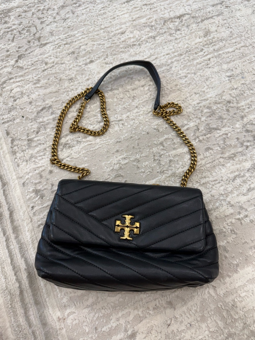 Tory Burch Kira small convertible chevron shoulder bag